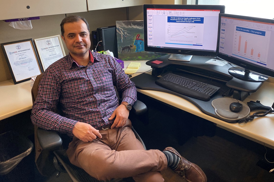 Jalal at the USAID/Afghanistan HQ